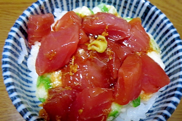 簡単カジキマグロ漬け丼