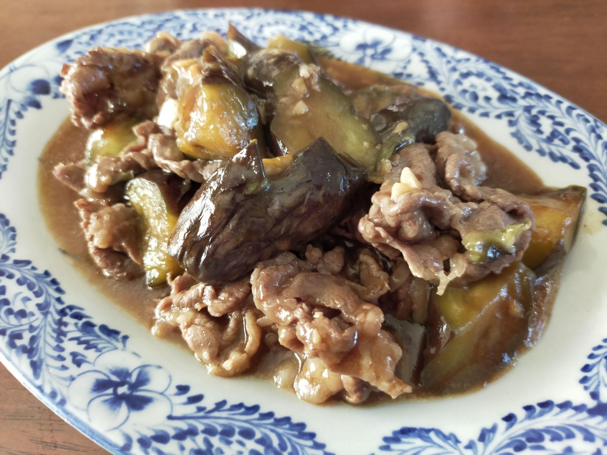 牛肉と茄子の中華うま煮