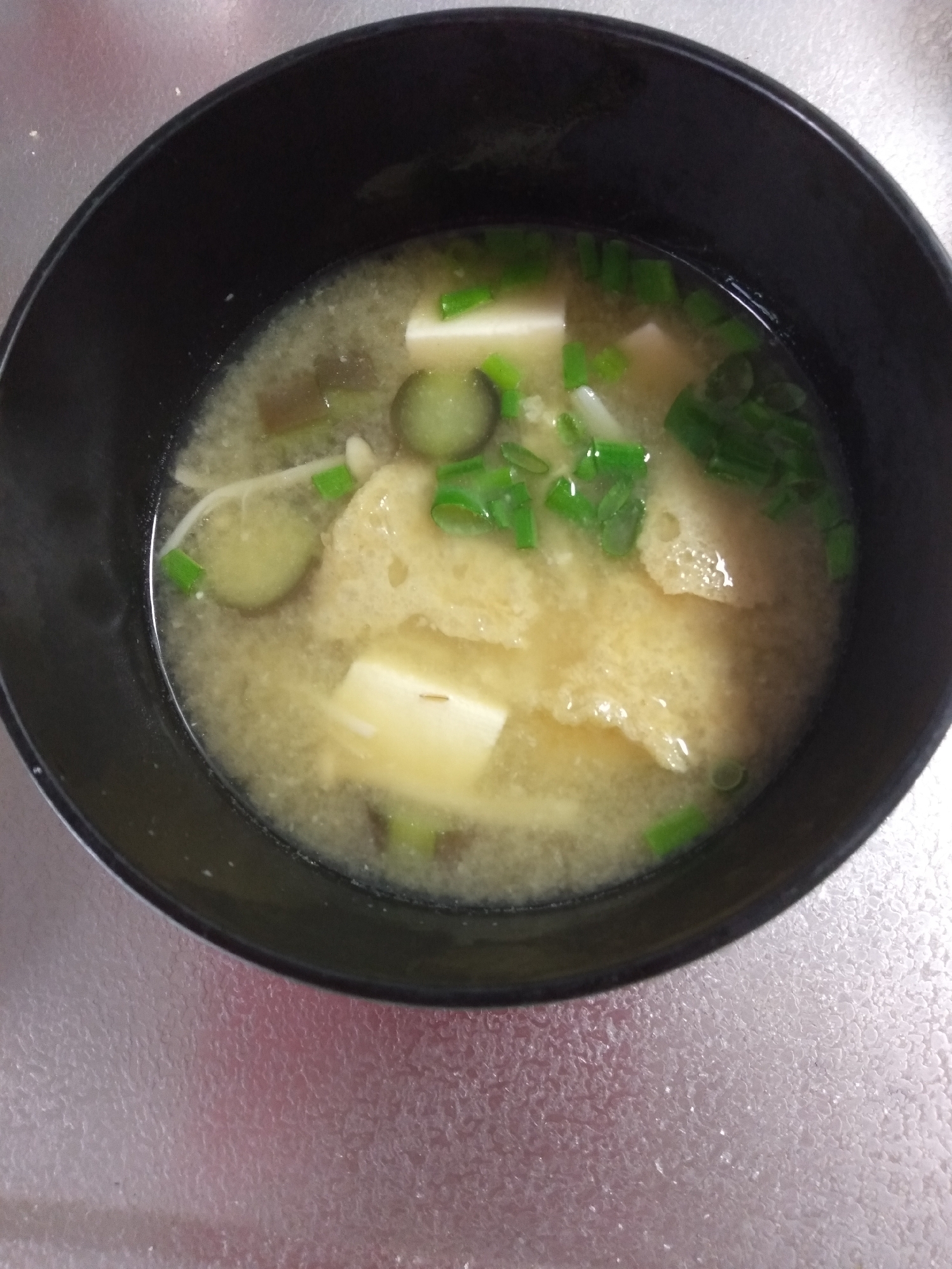 茄子とかぼちゃの味噌汁