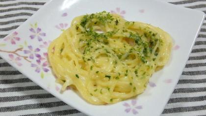 おつまみにピッタリ☆青海苔チーズパスタ♪