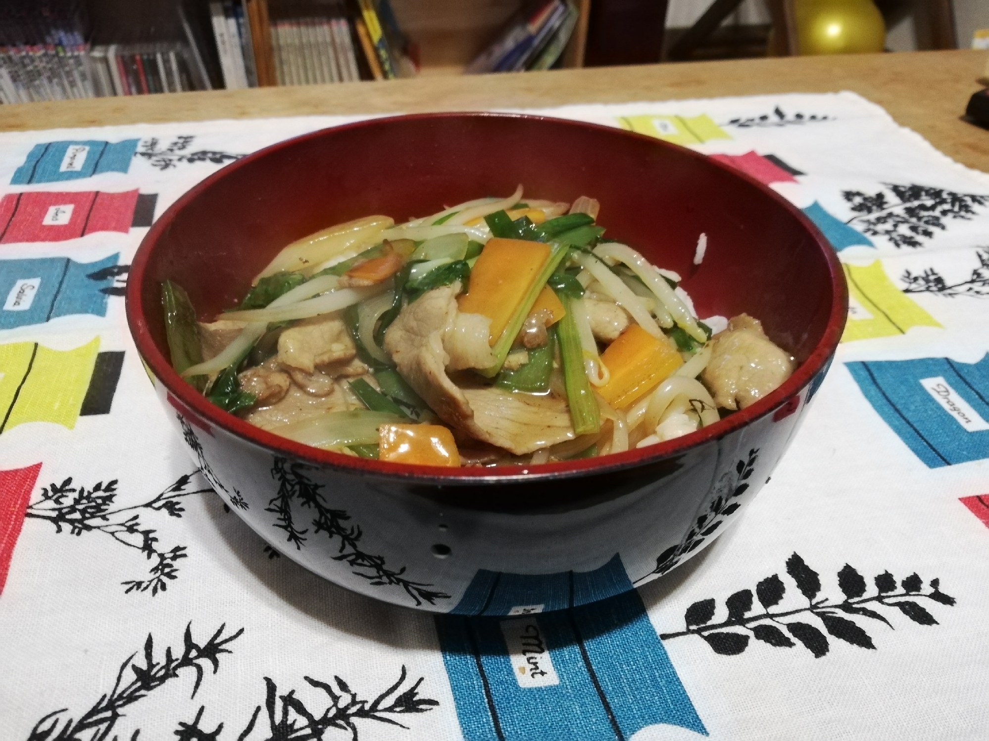 八宝菜で中華丼