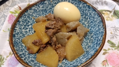 名古屋どて煮♪ 牛スジと大根の味噌煮込み☆