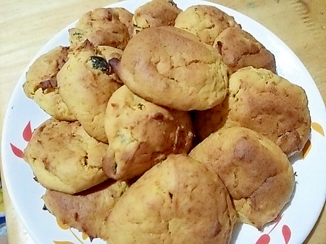 南瓜の煮物が変身☆かぼちゃと林檎のしっとりクッキー