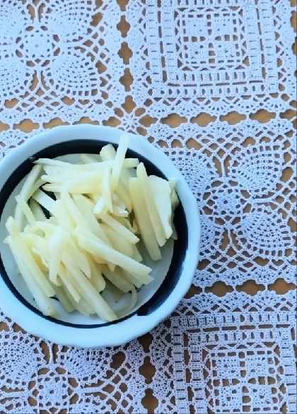 大根じゃがいも炒め