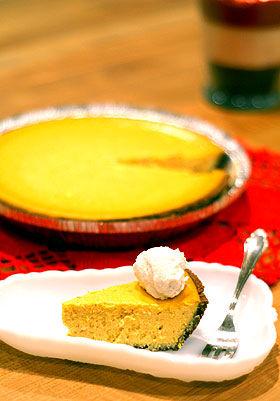 チョコクラストで!パンプキンチーズケーキ