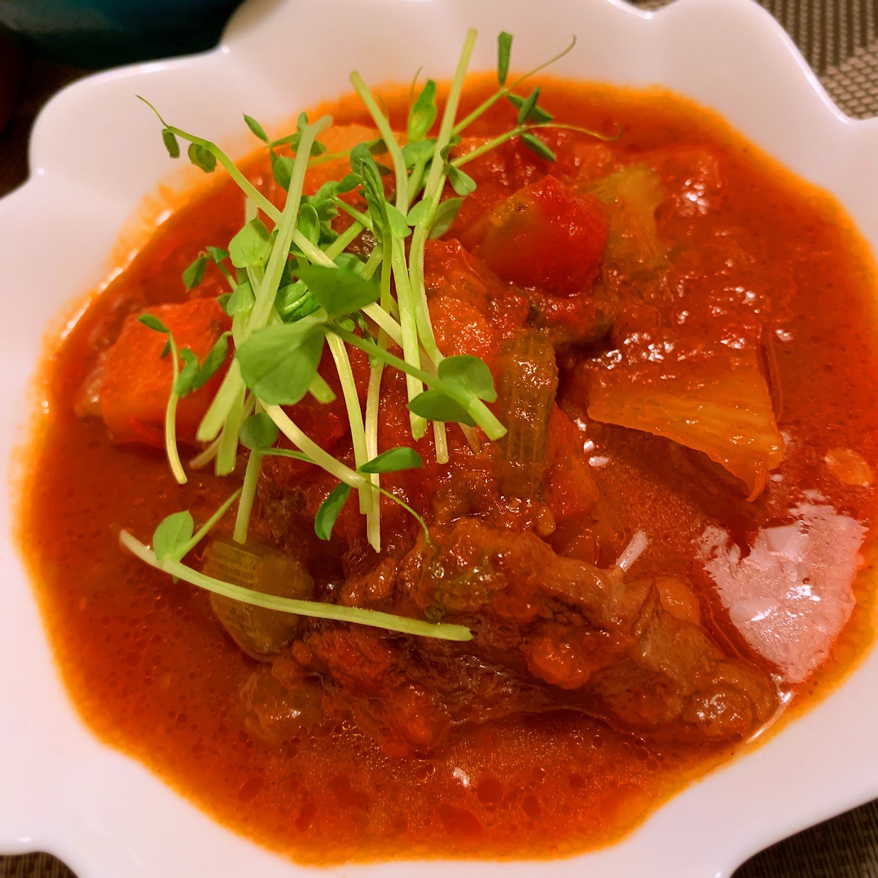牛すね肉のトマト煮込み レシピ 作り方 By 嵯峨 恭也 楽天レシピ