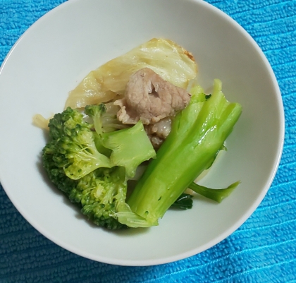 豚肉とブロッコリー☘️キャベツ炒め
