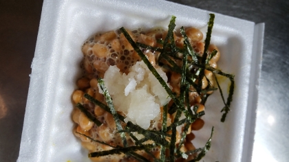 大根おろしと海苔の納豆