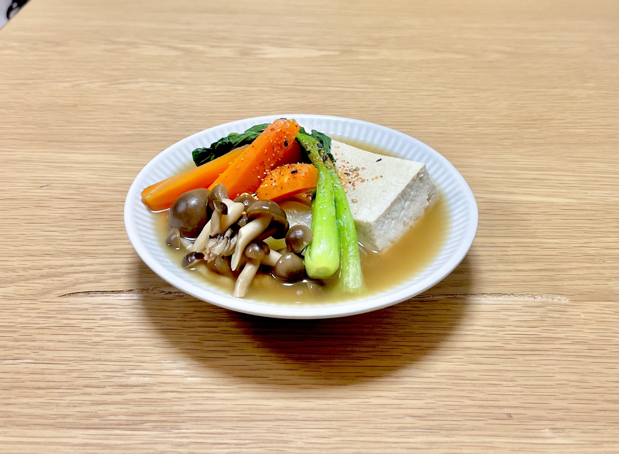 四毒抜き◆豆腐と野菜の炊き合わせ
