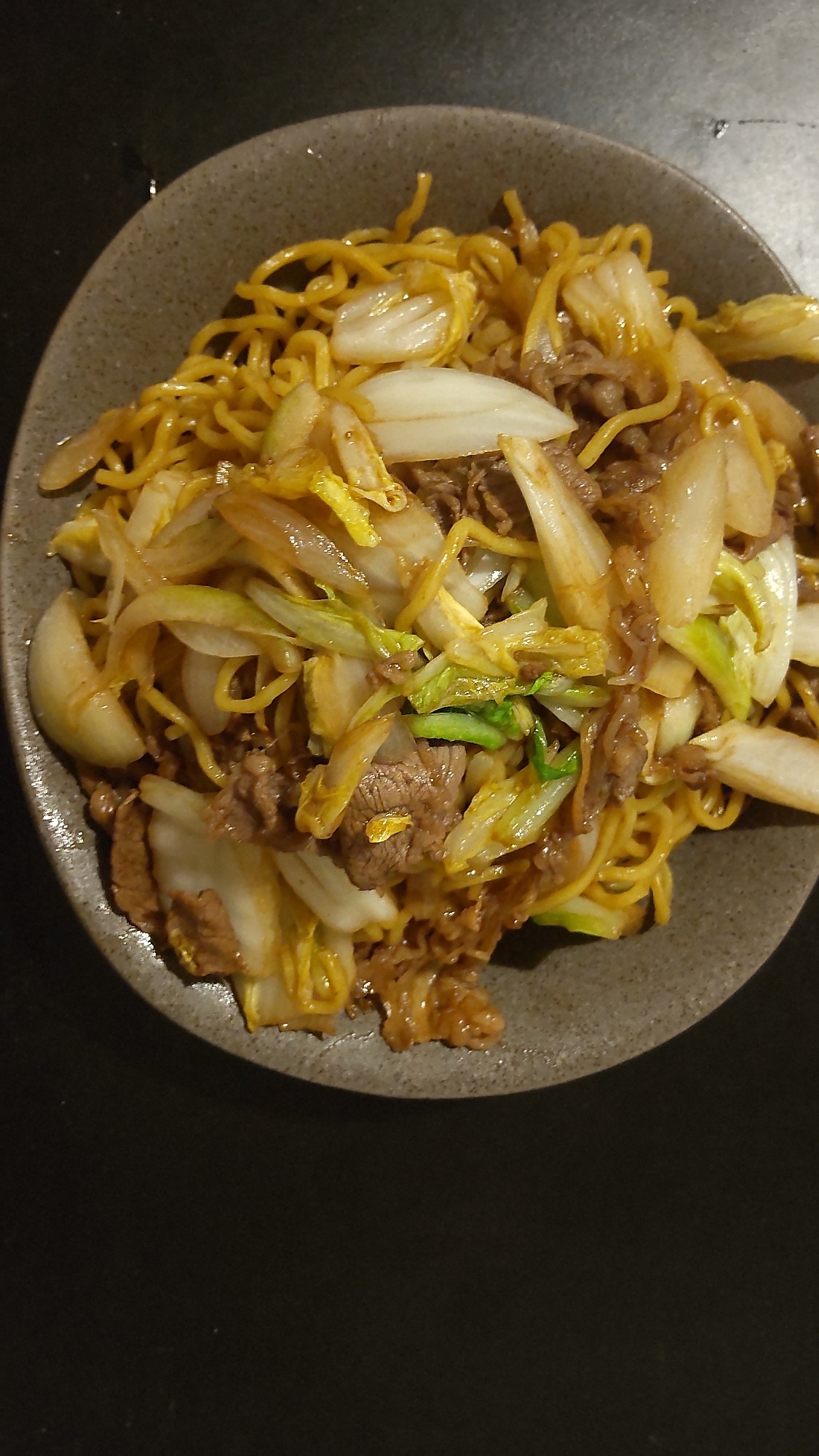 牛肉白菜焼きそば