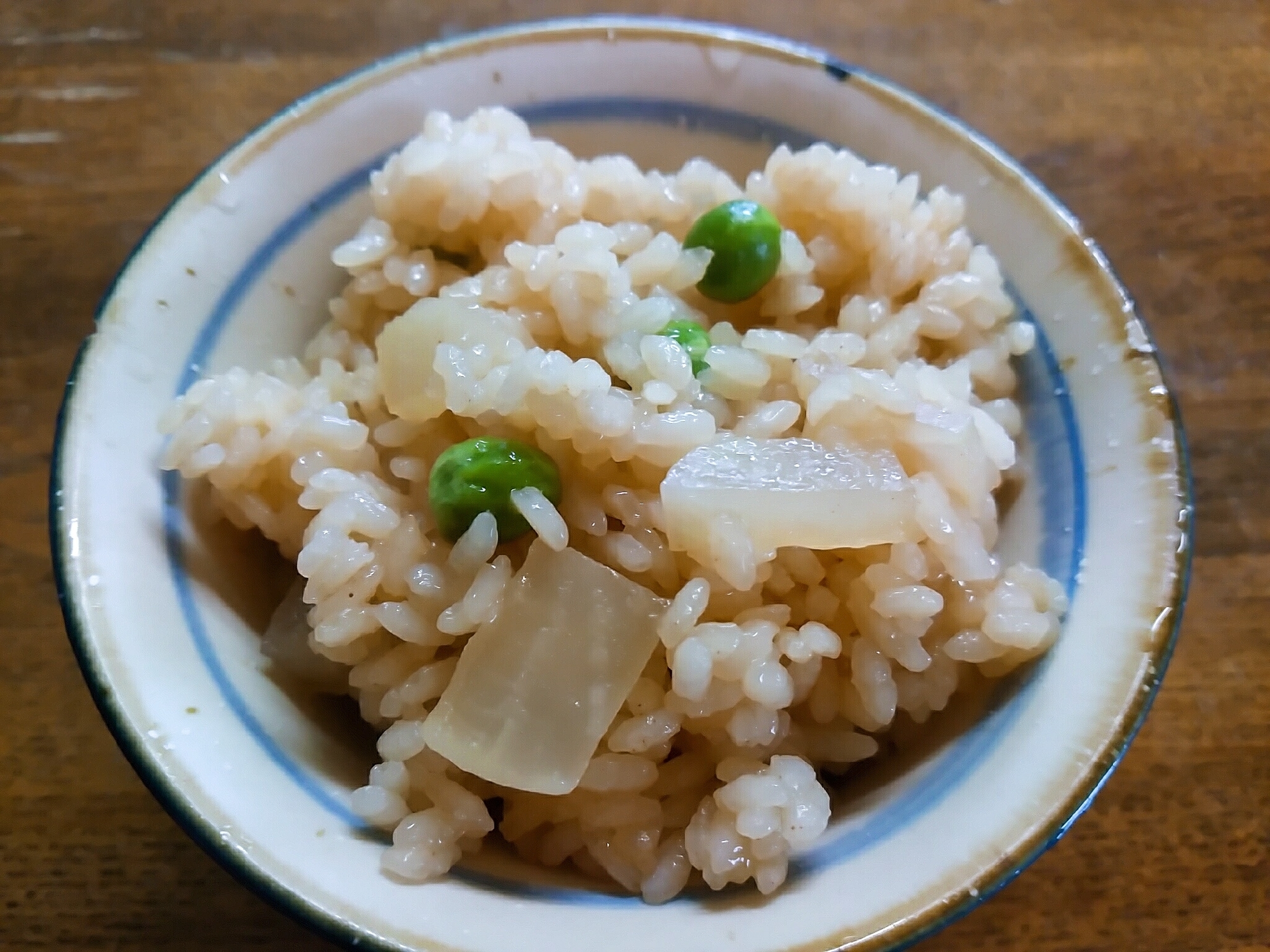 土鍋で大根とグリーンピースのご飯【1合分】