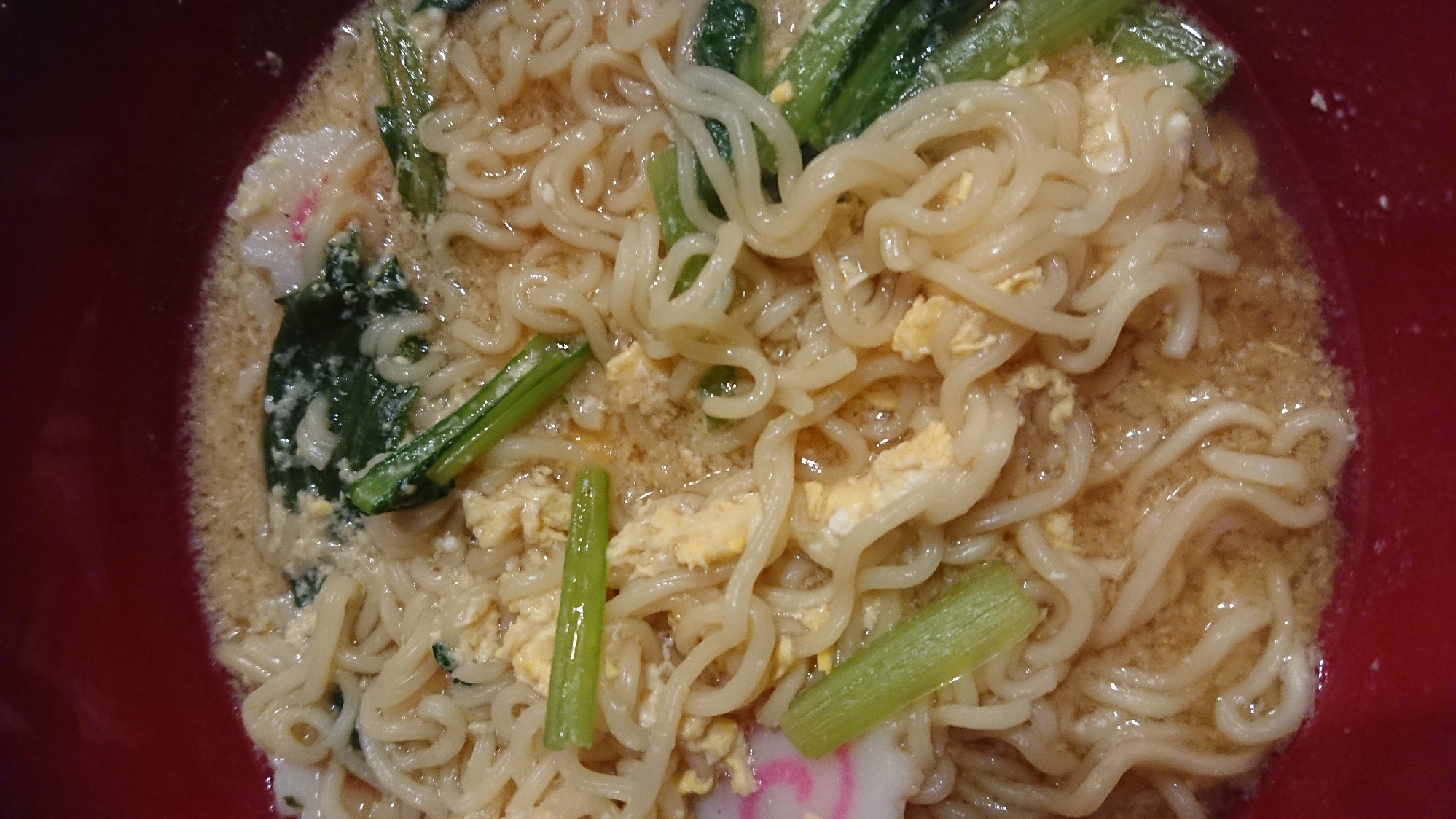 ほうれん草のたまごラーメン