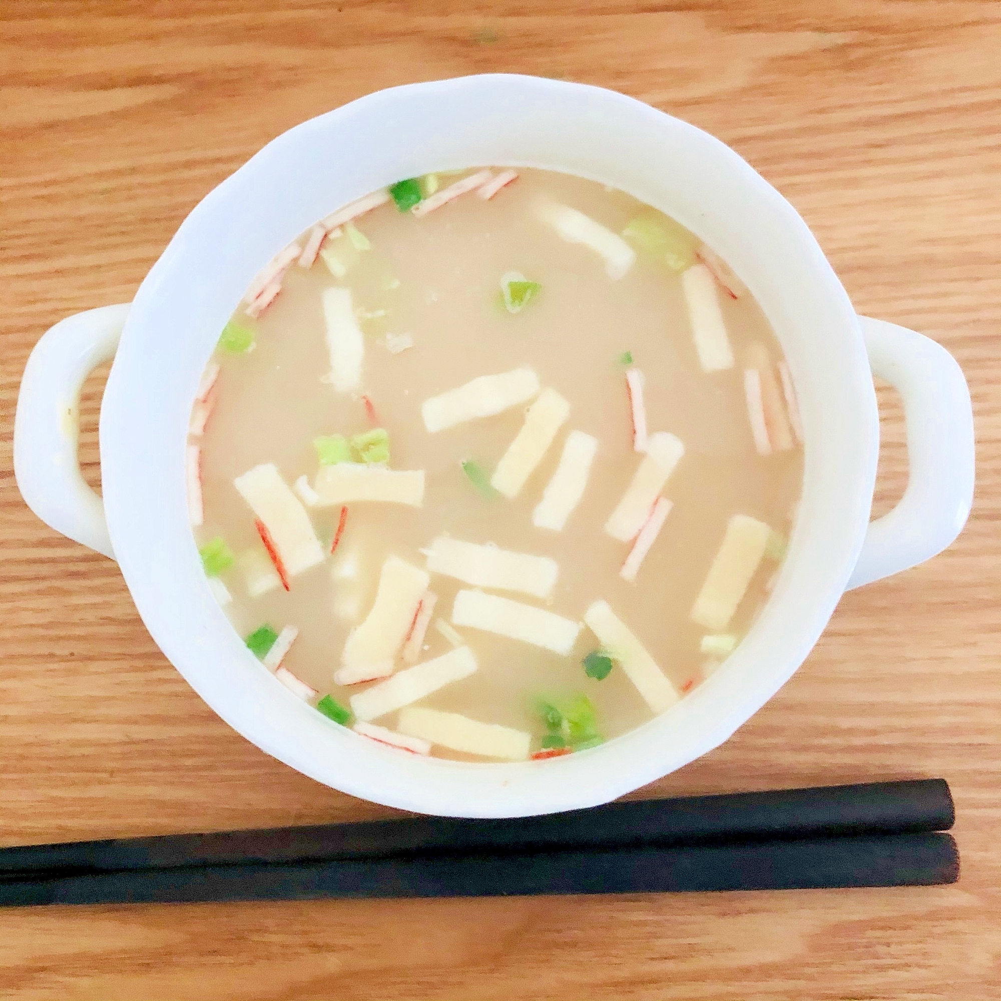高野豆腐入りのスープ