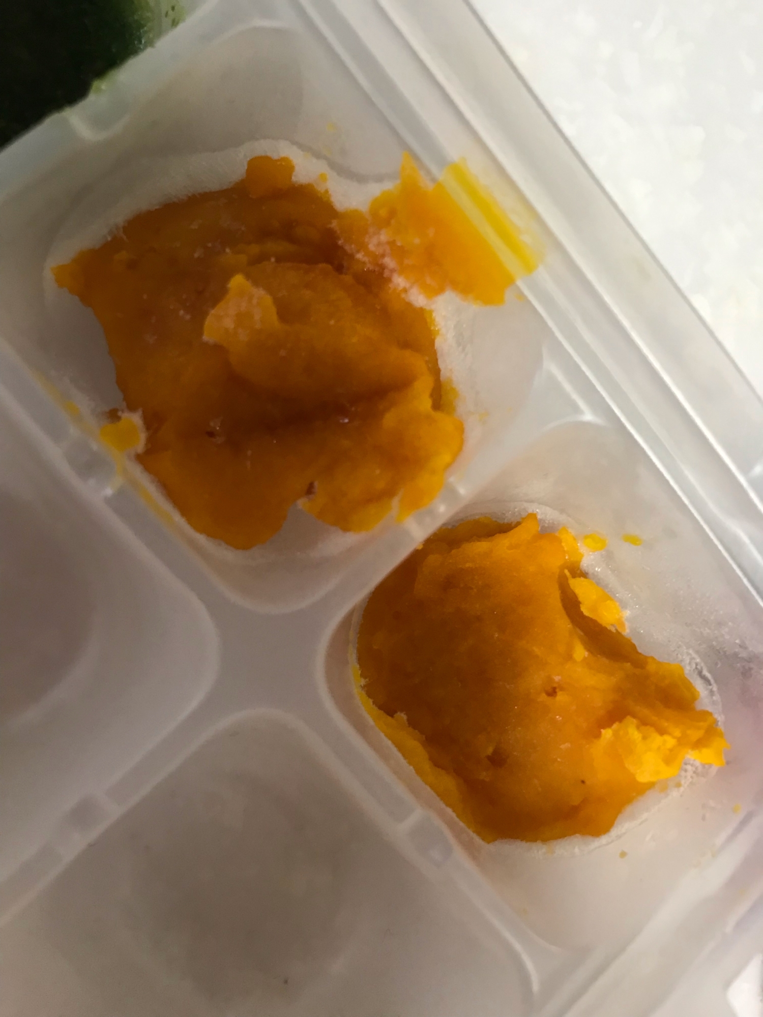 離乳食初期 かぼちゃペースト冷凍方法