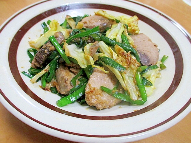 かつおと野菜の生姜ポン酢炒め