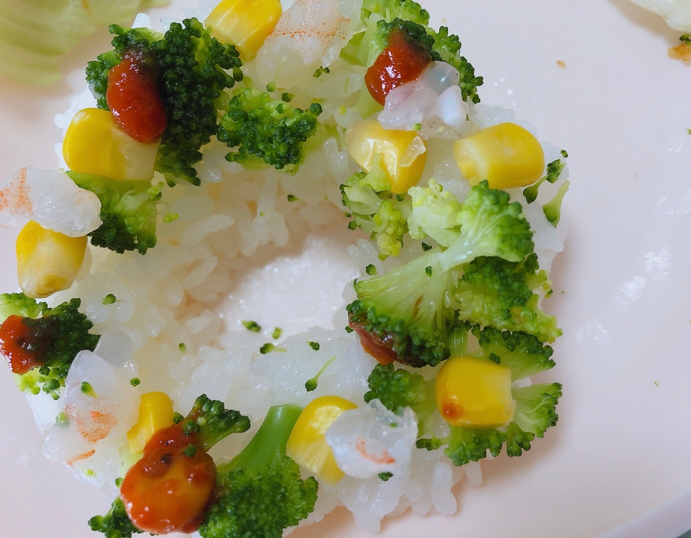 クリスマス 離乳食 幼児食クリスマスリースご飯 レシピ 作り方 By かけかね 楽天レシピ クリスマス 離乳食 幼児食クリスマスリースご飯 レシピ 作り方 By かけかね 楽天レシピ