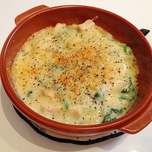 ほうれん草とエリンギのマカロニグラタン レシピ 作り方 By とっこ 楽天レシピ ほうれん草とエリンギのマカロニグラタン レシピ 作り方 By とっこ 楽天レシピ