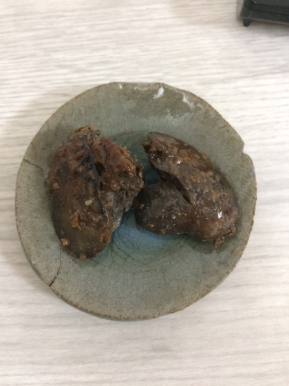 照り照り鶏肝煮