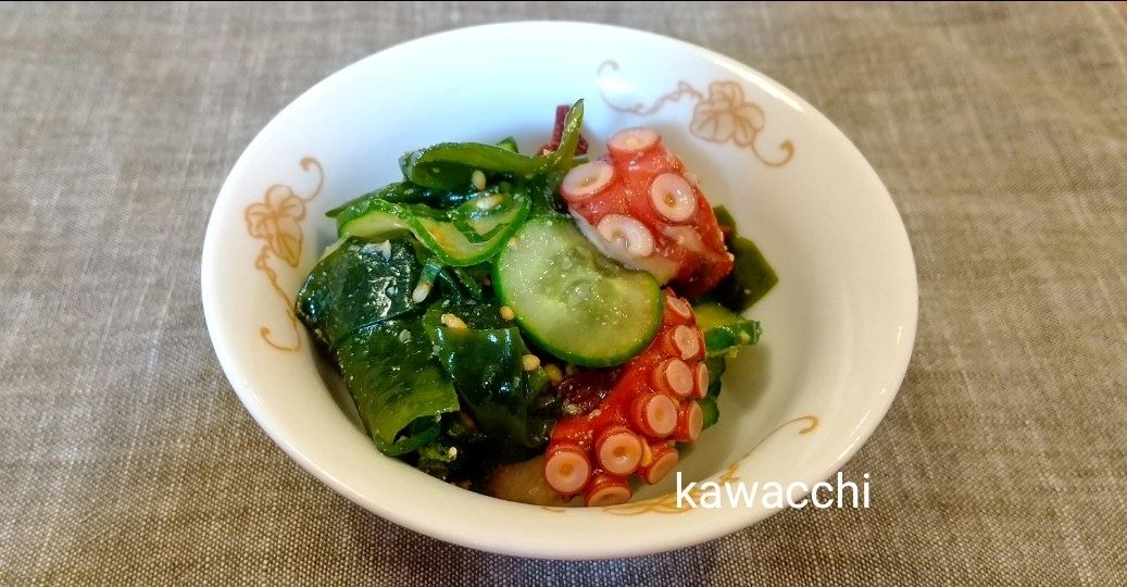タコときゅうりとわかめの酢の物 レシピ 作り方 By Kawacchi 楽天レシピ