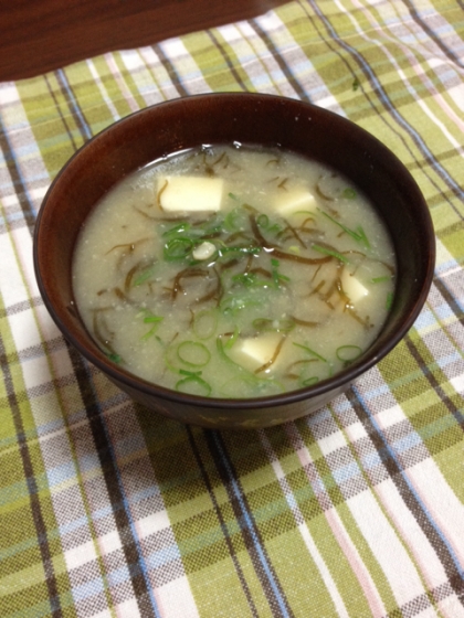 もずくのお味噌汁☆栄養たっぷり