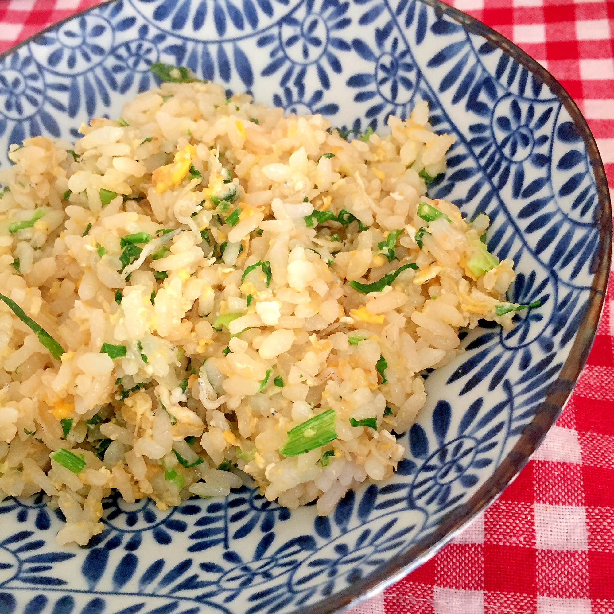 しらすとほうれん草のチャーハン☆