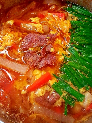 牛かたまり肉で カルビクッパ風スープ レシピ 作り方 By ラズベリっち 楽天レシピ