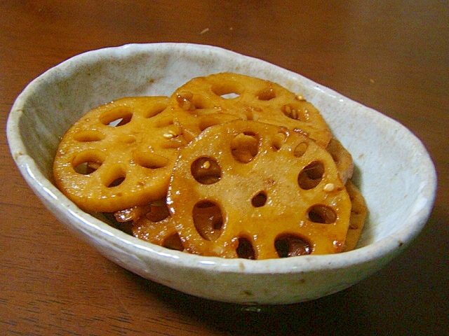 れんこんの生姜炒り煮