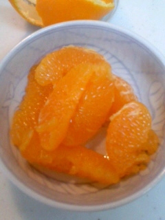 みかんとマンゴーのレモンマリネ