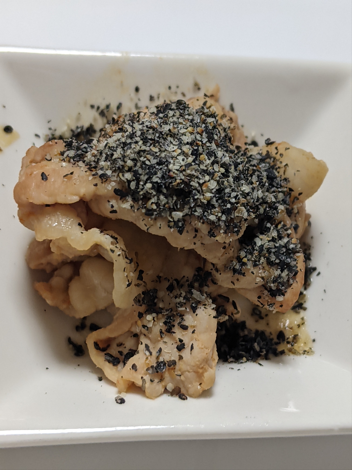 豚肉のすり胡麻あえ
