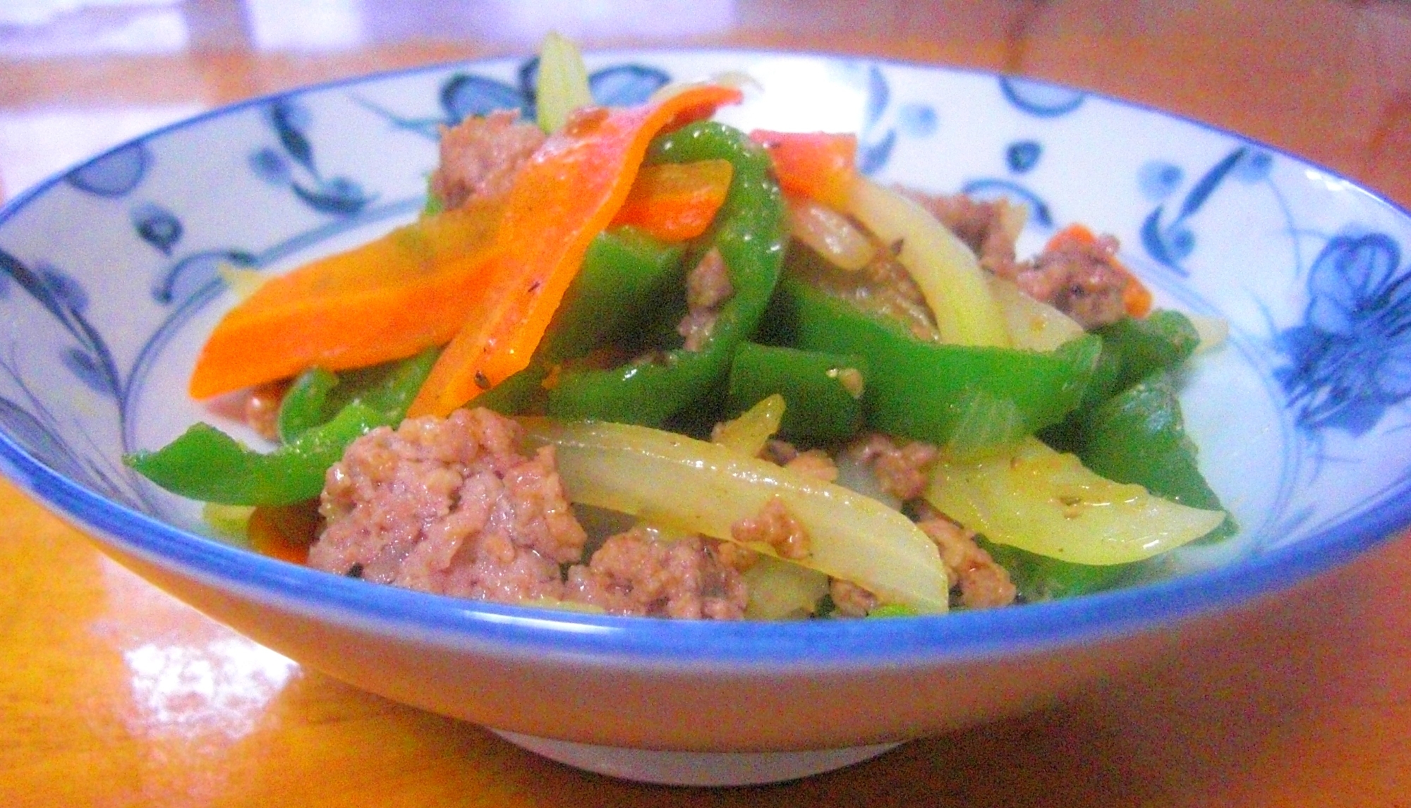 ☆簡単☆ひき肉とピーマンのスパイシー炒め