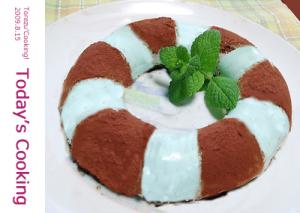 アイスじゃないけど チョコミントで リングケーキ レシピ 作り方 By Torezu 楽天レシピ