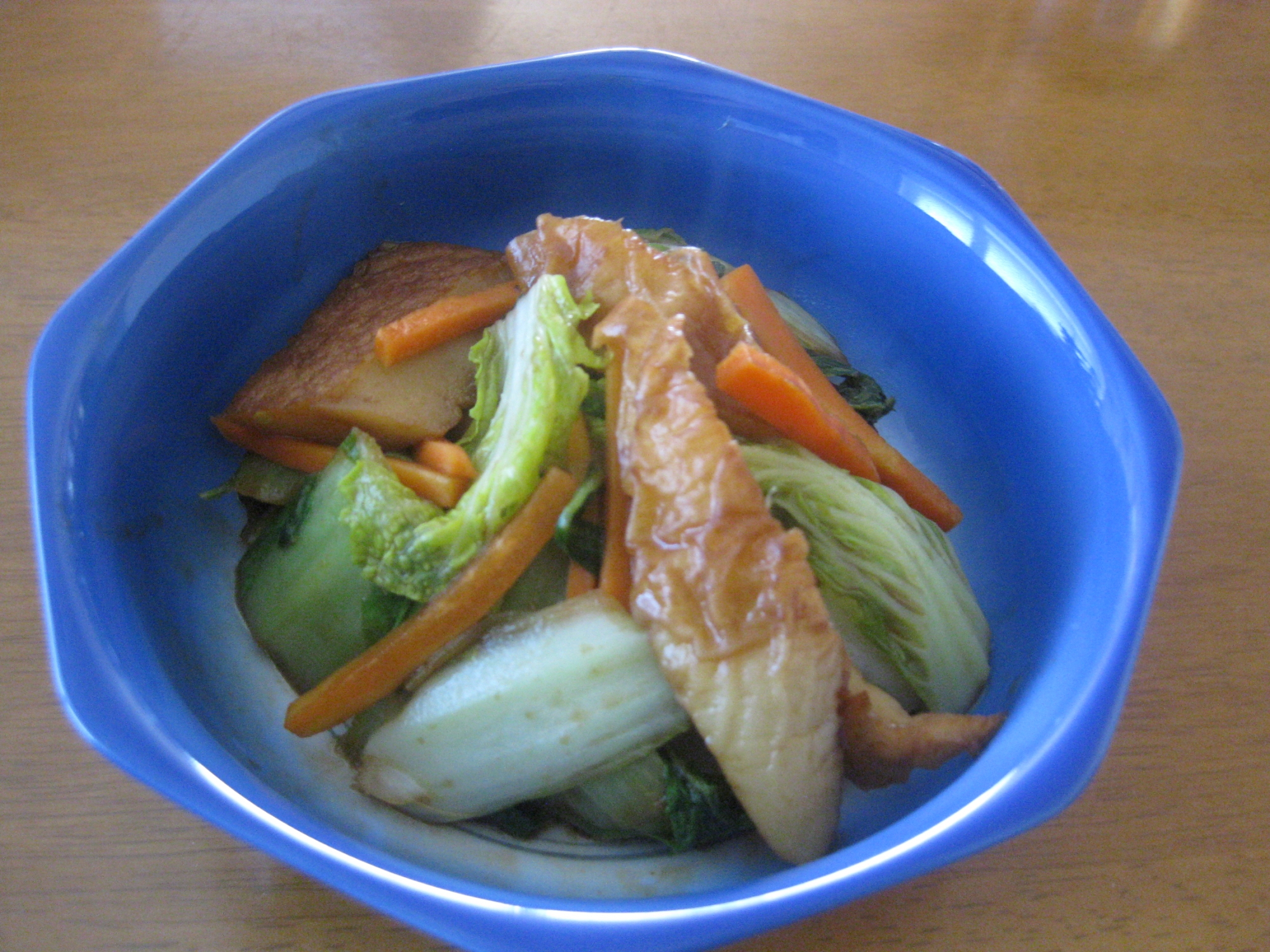 居酒屋風!白菜とちくわの甜麺醤炒め♪