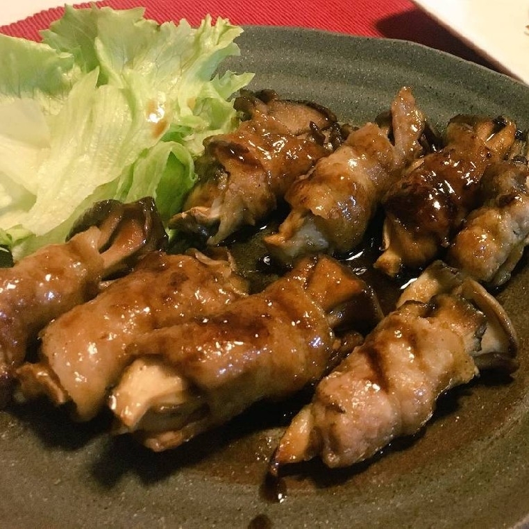 舞茸の豚肉巻き