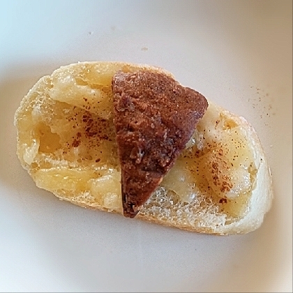 チーズトーストアレンジ ハートチョコ&はちみつ