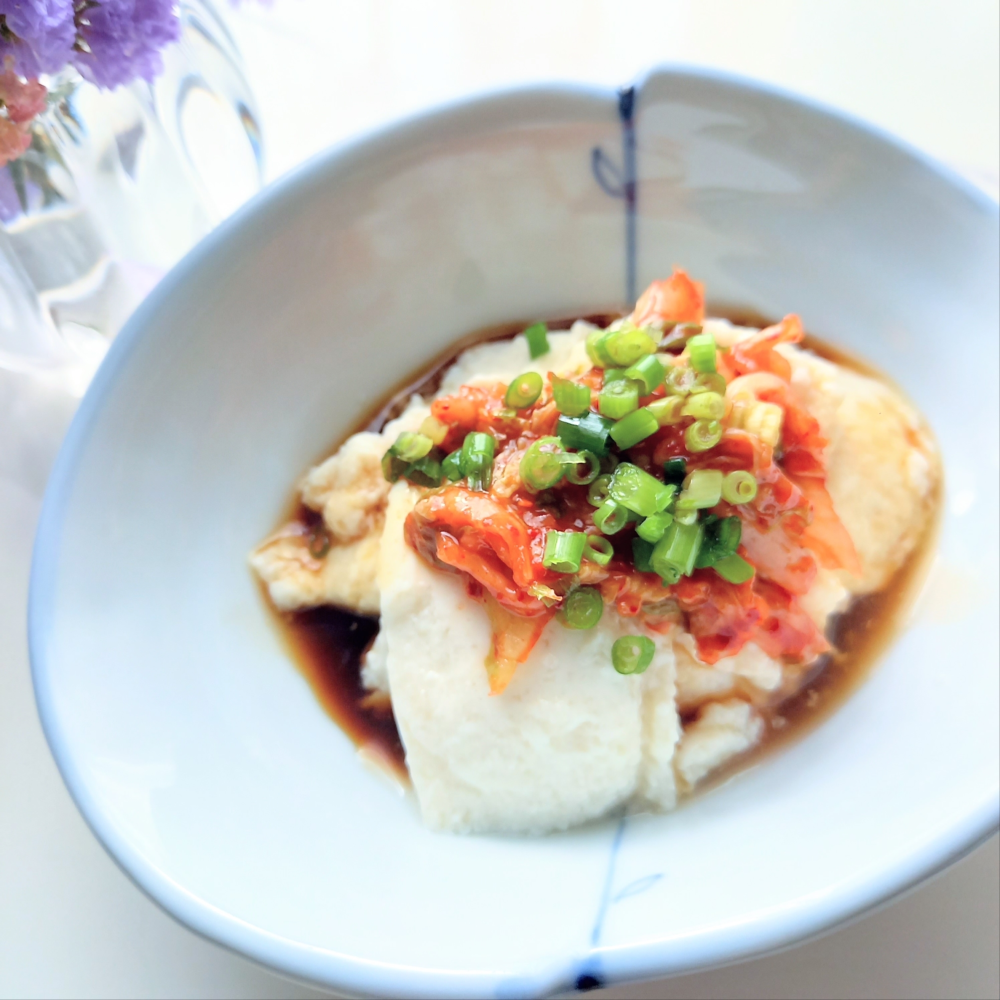 簡単おつまみᕷ* アレンジ山芋寄せ豆腐ꕤ୭*