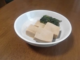 高野豆腐と小松菜の白だし煮★減塩・低カリウム志向