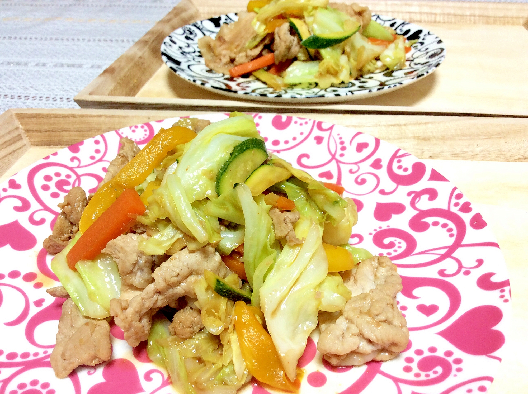 市販のタレで味付け簡単♡肉野菜炒め