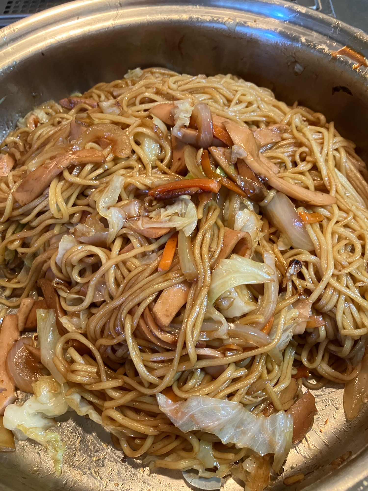 多層鍋で《ペヤング焼きそば・チルド麺》