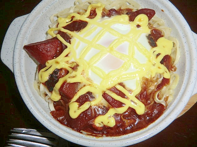 激ウマ! マヨがマッチの焼きカレーうどん