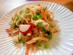 切干大根と色々野菜のあっさりサラダ