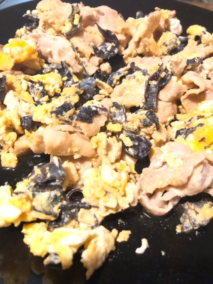 ふわふわ卵とキクラゲの炒め物
