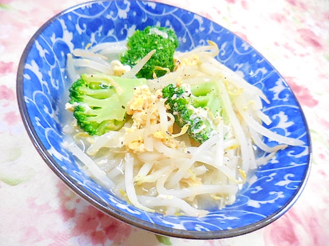 もやしとブロッコリーの卵スープ レシピ 作り方 By 小太郎1212 楽天レシピ もやしとブロッコリーの卵スープ レシピ 作り方 By 小太郎1212 楽天レシピ