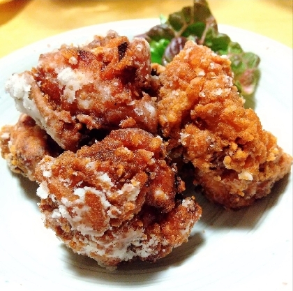 サクサク衣のにんにく醤油味から揚げ