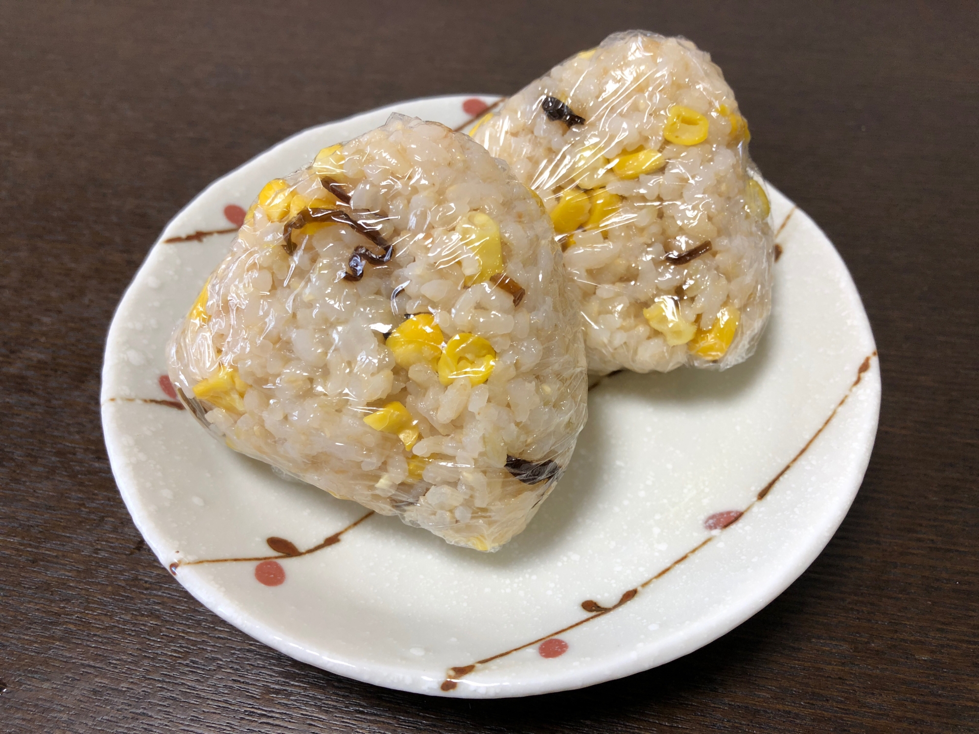 トウモロコシと塩昆布の混ぜご飯＊幼児食