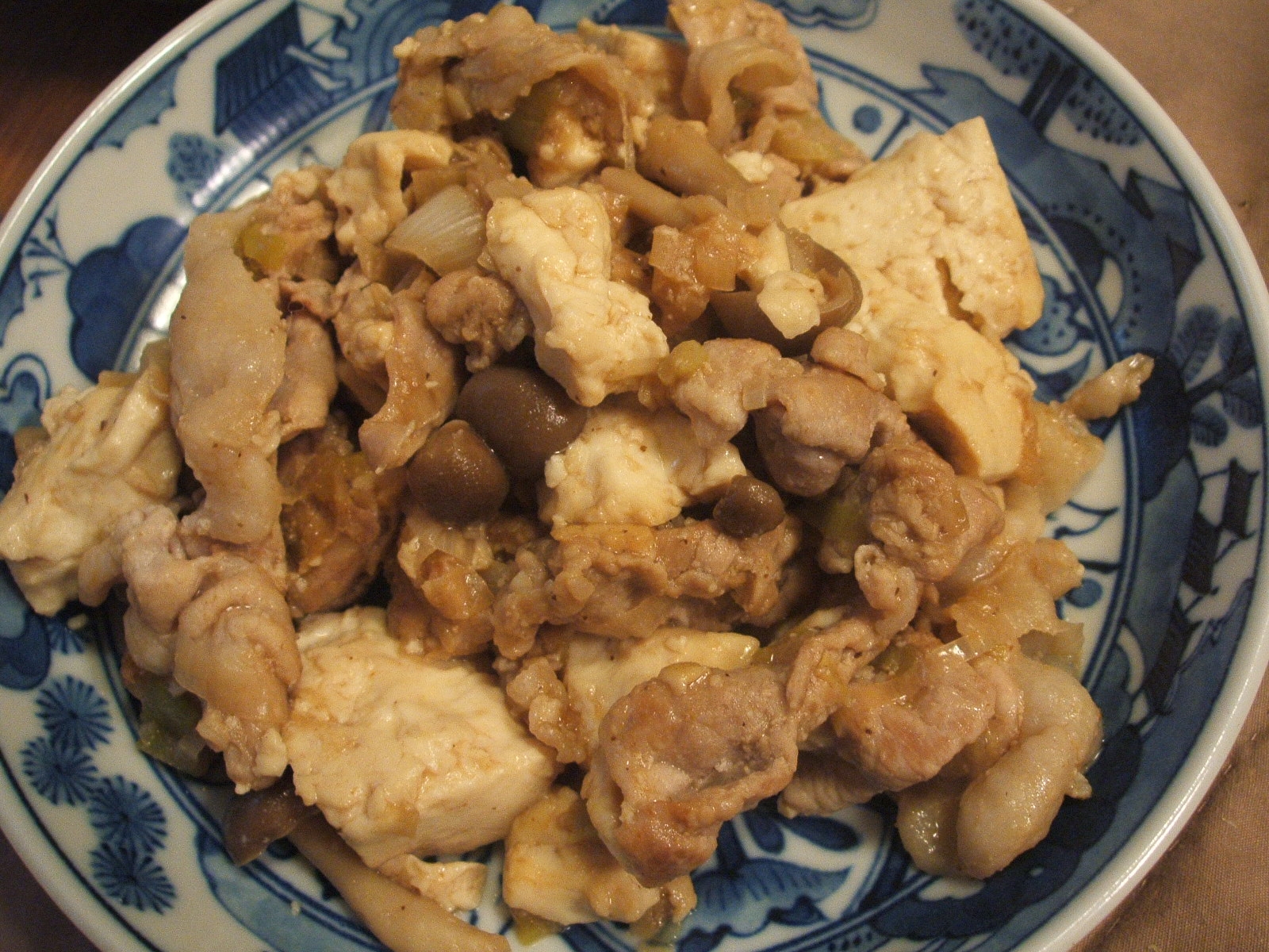 甜麺醤で★豆腐と豚肉の味噌炒め