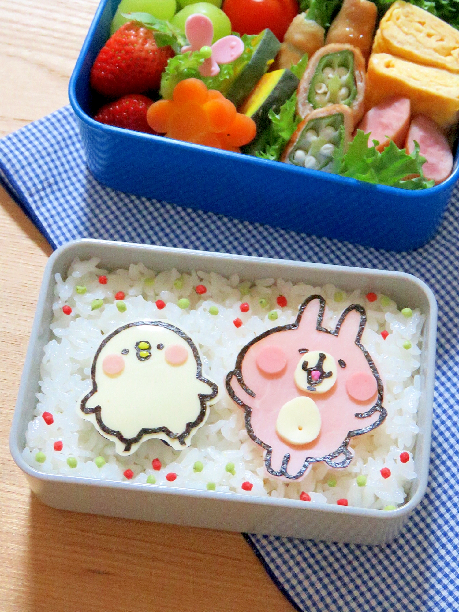 キャラ弁☆ピスケとうさぎのお弁当　**ピスケ編**