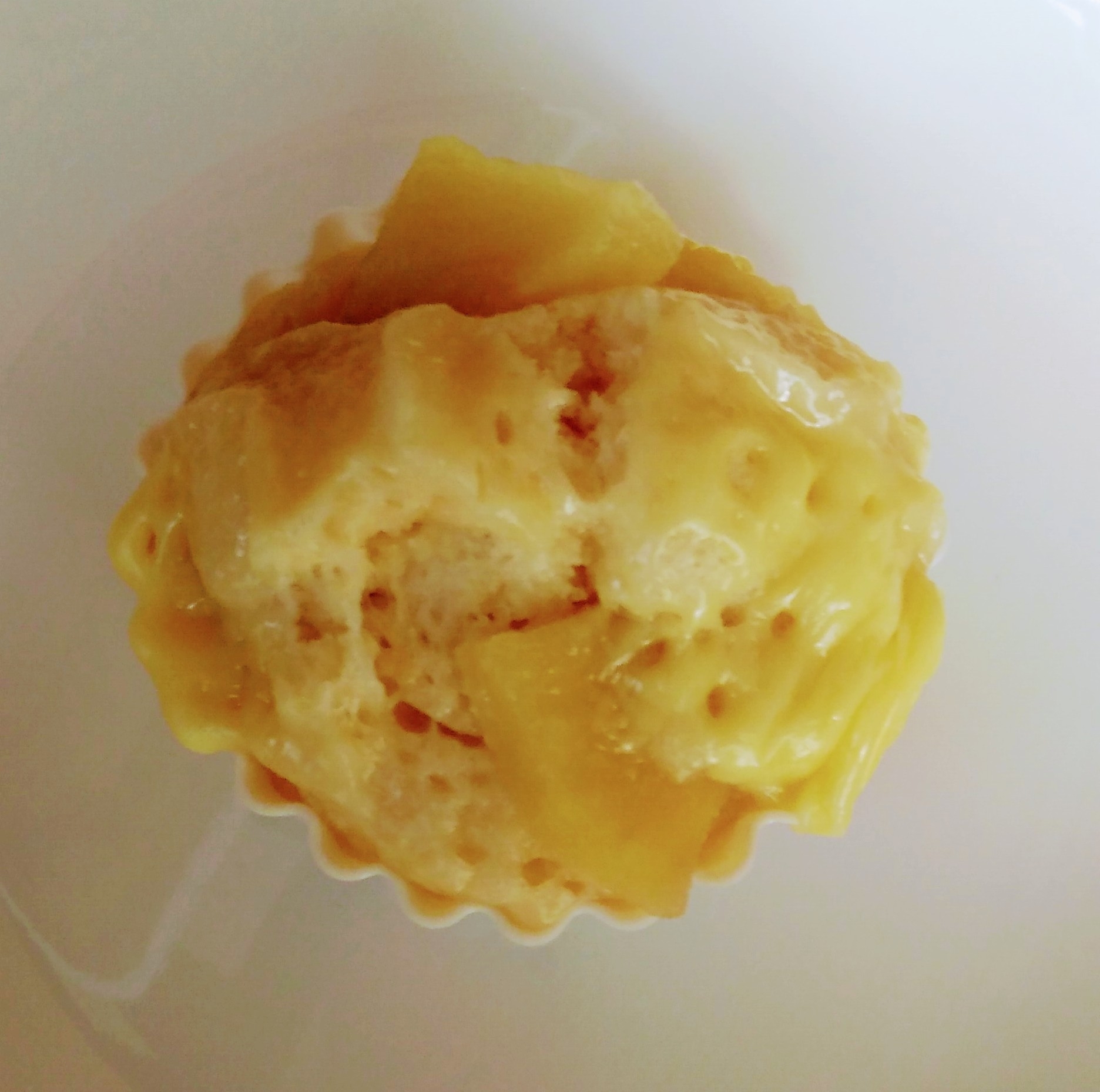 りんごとチーズの蒸しパン