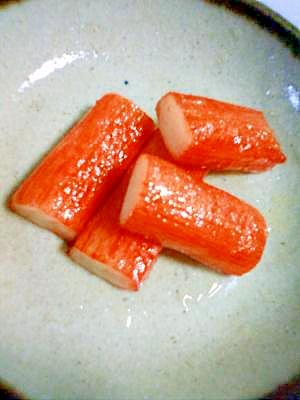 カニカマのバター焼き お弁当の隙間にどうぞ レシピ 作り方 By りつなるママ 楽天レシピ