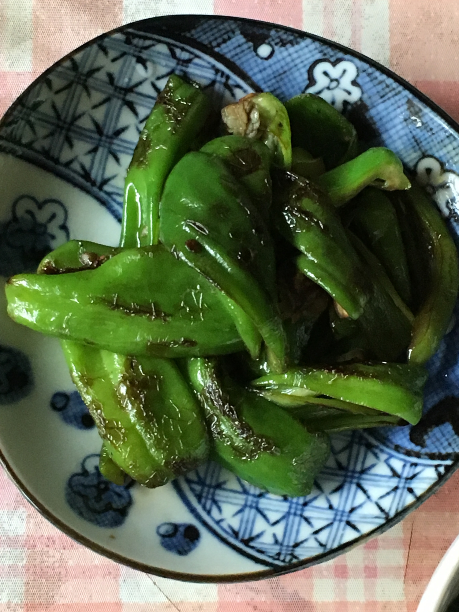 ピーマンの醤油炒め