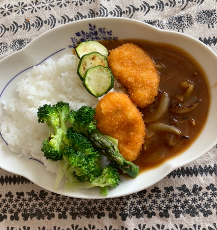 あっさり1人分！お肉なしカレー